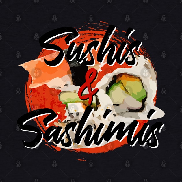 Letterkenny Sushis and Sashimis in black by PincGeneral